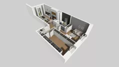 2 pokoje, mieszkanie 56,68 m², parter, oferta nr C/129, Przystanek Prądnik 2, Kraków, Prądnik Biały, Górka Narodowa, ul. Meiera