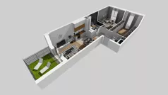 2 pokoje, mieszkanie 56,68 m², parter, oferta nr C/129, Przystanek Prądnik 2, Kraków, Prądnik Biały, Górka Narodowa, ul. Meiera