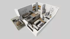 2 pokoje, mieszkanie 40,35 m², piętro 2, oferta nr C/181, Przystanek Prądnik 2, Kraków, Prądnik Biały, Górka Narodowa, ul. Meiera