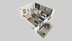 2 pokoje, mieszkanie 40,35 m², piętro 2, oferta nr C/181, Przystanek Prądnik 2, Kraków, Prądnik Biały, Górka Narodowa, ul. Meiera
