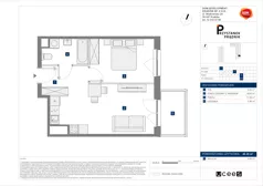 2 pokoje, mieszkanie 40,35 m², piętro 6, oferta nr C/205, Przystanek Prądnik 2, Kraków, Prądnik Biały, Górka Narodowa, ul. Meiera