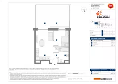 2 pokoje, mieszkanie 37,18 m², parter, oferta nr B/1, Osiedle Palladium, Warszawa, Białołęka, Nowodwory, ul. Mieczysławy Ćwiklińskiej