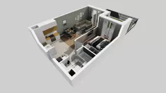 2 pokoje, mieszkanie 42,50 m², parter, oferta nr A/1, Osiedle Międzyleska 3, Wrocław, Tarnogaj, Krzyki, ul. Międzyleska