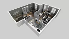 2 pokoje, mieszkanie 54,34 m², piętro 4, oferta nr A/50, Osiedle Międzyleska 3, Wrocław, Tarnogaj, Krzyki, ul. Międzyleska