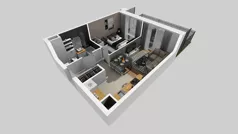 2 pokoje, mieszkanie 37,23 m², piętro 4, oferta nr A/100, Międzyleska 4, Wrocław, Tarnogaj, Krzyki, ul. Międzyleska
