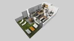 2 pokoje, mieszkanie 39,77 m², piętro 1, oferta nr A/31, Międzyleska 4, Wrocław, Tarnogaj, Krzyki, ul. Międzyleska