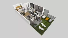 2 pokoje, mieszkanie 39,77 m², piętro 1, oferta nr A/31, Międzyleska 4, Wrocław, Tarnogaj, Krzyki, ul. Międzyleska