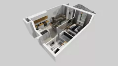 2 pokoje, mieszkanie 39,77 m², piętro 1, oferta nr A/31, Międzyleska 4, Wrocław, Tarnogaj, Krzyki, ul. Międzyleska