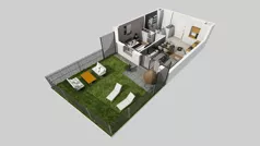 2 pokoje, mieszkanie 37,36 m², piętro 2, oferta nr A/81, Międzyleska 4, Wrocław, Tarnogaj, Krzyki, ul. Międzyleska