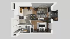 2 pokoje, mieszkanie 39,77 m², piętro 2, oferta nr A/38, Międzyleska 4, Wrocław, Tarnogaj, Krzyki, ul. Międzyleska