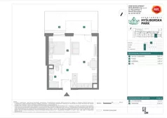 2 pokoje, mieszkanie 37,80 m², parter, oferta nr J/1, Apartamenty Myśliborska Park, Warszawa, Białołęka, Żerań, ul. Myśliborska 11