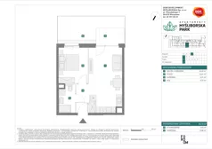 2 pokoje, mieszkanie 37,80 m², piętro 1, oferta nr J/8, Apartamenty Myśliborska Park, Warszawa, Białołęka, Żerań, ul. Myśliborska 11