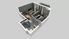 2 pokoje, mieszkanie 38,18 m², piętro 1, oferta nr A/4, Apartamenty Metro Wilanowska, Warszawa, Mokotów, Ksawerów, ul. Pejzażowa 26