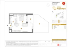 2 pokoje, mieszkanie 30,70 m², parter, oferta nr A/2, Apartamenty Metro Wilanowska, Warszawa, Mokotów, Ksawerów, ul. Pejzażowa 26