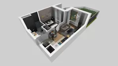 2 pokoje, mieszkanie 30,70 m², parter, oferta nr A/2, Apartamenty Metro Wilanowska, Warszawa, Mokotów, Ksawerów, ul. Pejzażowa 26