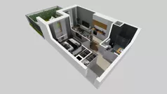 2 pokoje, mieszkanie 35,74 m², piętro 1, oferta nr A/10, Apartamenty Metro Wilanowska, Warszawa, Mokotów, Ksawerów, ul. Pejzażowa 26