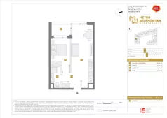 2 pokoje, mieszkanie 35,74 m², piętro 1, oferta nr A/10, Apartamenty Metro Wilanowska, Warszawa, Mokotów, Ksawerów, ul. Pejzażowa 26