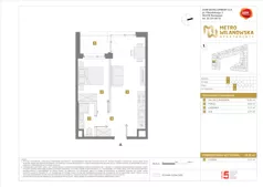 2 pokoje, mieszkanie 35,83 m², piętro 2, oferta nr A/22, Apartamenty Metro Wilanowska, Warszawa, Mokotów, Ksawerów, ul. Pejzażowa 26