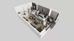 2 pokoje, mieszkanie 37,85 m², piętro 3, oferta nr A/30, Apartamenty Metro Wilanowska, Warszawa, Mokotów, Ksawerów, ul. Pejzażowa 26