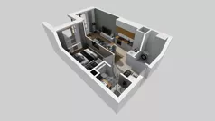 2 pokoje, mieszkanie 37,85 m², piętro 5, oferta nr A/54, Apartamenty Metro Wilanowska, Warszawa, Mokotów, Ksawerów, ul. Pejzażowa 26