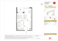 2 pokoje, mieszkanie 35,83 m², piętro 6, oferta nr A/70, Apartamenty Metro Wilanowska, Warszawa, Mokotów, Ksawerów, ul. Pejzażowa 26