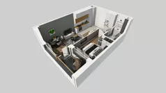 2 pokoje, mieszkanie 35,83 m², piętro 6, oferta nr A/70, Apartamenty Metro Wilanowska, Warszawa, Mokotów, Ksawerów, ul. Pejzażowa 26