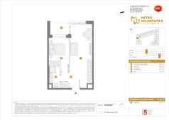 2 pokoje, mieszkanie 35,83 m², piętro 6, oferta nr A/71, Apartamenty Metro Wilanowska, Warszawa, Mokotów, Ksawerów, ul. Pejzażowa 26
