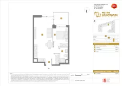 2 pokoje, mieszkanie 39,92 m², piętro 5, oferta nr A/135, Apartamenty Metro Wilanowska, Warszawa, Mokotów, Ksawerów, ul. Pejzażowa 26