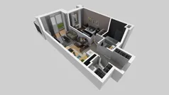 2 pokoje, mieszkanie 40,67 m², parter, oferta nr A/185, Apartamenty Metro Wilanowska, Warszawa, Mokotów, Ksawerów, ul. Pejzażowa 26