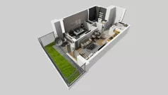 2 pokoje, mieszkanie 40,67 m², parter, oferta nr A/185, Apartamenty Metro Wilanowska, Warszawa, Mokotów, Ksawerów, ul. Pejzażowa 26