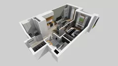 2 pokoje, mieszkanie 40,67 m², parter, oferta nr A/185, Apartamenty Metro Wilanowska, Warszawa, Mokotów, Ksawerów, ul. Pejzażowa 26