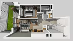 2 pokoje, mieszkanie 38,05 m², parter, oferta nr A/186, Apartamenty Metro Wilanowska, Warszawa, Mokotów, Ksawerów, ul. Pejzażowa 26