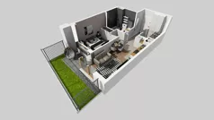 2 pokoje, mieszkanie 38,05 m², parter, oferta nr A/186, Apartamenty Metro Wilanowska, Warszawa, Mokotów, Ksawerów, ul. Pejzażowa 26