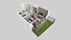 2 pokoje, mieszkanie 38,05 m², parter, oferta nr A/186, Apartamenty Metro Wilanowska, Warszawa, Mokotów, Ksawerów, ul. Pejzażowa 26