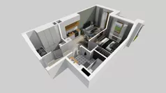 2 pokoje, mieszkanie 38,05 m², parter, oferta nr A/186, Apartamenty Metro Wilanowska, Warszawa, Mokotów, Ksawerów, ul. Pejzażowa 26