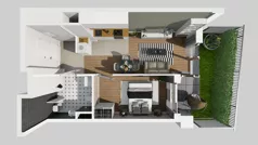 2 pokoje, mieszkanie 40,31 m², parter, oferta nr A/187, Apartamenty Metro Wilanowska, Warszawa, Mokotów, Ksawerów, ul. Pejzażowa 26
