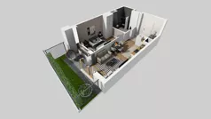 2 pokoje, mieszkanie 40,31 m², parter, oferta nr A/187, Apartamenty Metro Wilanowska, Warszawa, Mokotów, Ksawerów, ul. Pejzażowa 26