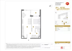 2 pokoje, mieszkanie 35,51 m², piętro 2, oferta nr A/212, Apartamenty Metro Wilanowska, Warszawa, Mokotów, Ksawerów, ul. Pejzażowa 26