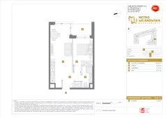 2 pokoje, mieszkanie 35,51 m², piętro 3, oferta nr A/227, Apartamenty Metro Wilanowska, Warszawa, Mokotów, Ksawerów, ul. Pejzażowa 26