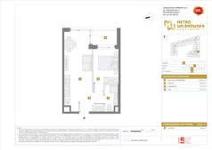 2 pokoje, mieszkanie 35,51 m², piętro 3, oferta nr A/228, Apartamenty Metro Wilanowska, Warszawa, Mokotów, Ksawerów, ul. Pejzażowa 26