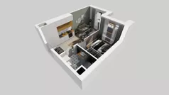 2 pokoje, mieszkanie 31,75 m², piętro 4, oferta nr A/249, Apartamenty Metro Wilanowska, Warszawa, Mokotów, Ksawerów, ul. Pejzażowa 26