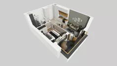2 pokoje, mieszkanie 31,75 m², piętro 4, oferta nr A/249, Apartamenty Metro Wilanowska, Warszawa, Mokotów, Ksawerów, ul. Pejzażowa 26