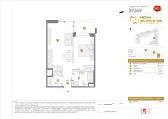 2 pokoje, mieszkanie 38,54 m², piętro 6, oferta nr A/270, Apartamenty Metro Wilanowska, Warszawa, Mokotów, Ksawerów, ul. Pejzażowa 26