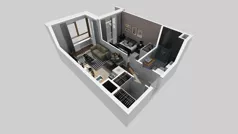 2 pokoje, mieszkanie 38,54 m², piętro 6, oferta nr A/270, Apartamenty Metro Wilanowska, Warszawa, Mokotów, Ksawerów, ul. Pejzażowa 26