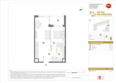 2 pokoje, mieszkanie 35,51 m², piętro 7, oferta nr A/287, Apartamenty Metro Wilanowska, Warszawa, Mokotów, Ksawerów, ul. Pejzażowa 26