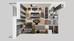 2 pokoje, mieszkanie 39,62 m², piętro 1, oferta nr E/54, 29. Aleja, Kraków, Stare Miasto, Warszawskie, ul. Prandoty 10c / al. 29 Listopada