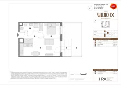 2 pokoje, mieszkanie 37,60 m², parter, oferta nr A/53, Osiedle Wilno 9.2, Warszawa, Targówek, Elsnerów, ul. Rudnicka