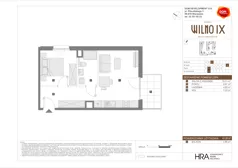 2 pokoje, mieszkanie 41,26 m², piętro 1, oferta nr C/17, Osiedle Wilno 9.2, Warszawa, Targówek, Elsnerów, ul. Rudnicka