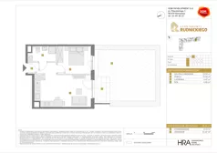 2 pokoje, mieszkanie 37,91 m², piętro 1, oferta nr C/120, Apartamenty Rudnickiego, Warszawa, Bielany, Piaski, ul. Rudnickiego 7