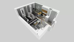 2 pokoje, mieszkanie 30,18 m², piętro 5, oferta nr B/63, Apartamenty Park Matecznego, Kraków, Podgórze, Mateczny, ul. Rydlówka 5